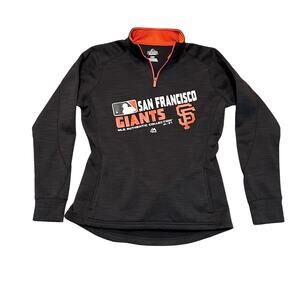 San Francisco Women's Giants baseball long sleeve pullover jacket, Size Large